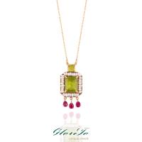 Peridot Ruby Necklace